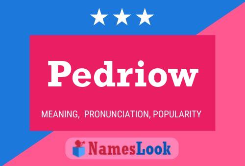 Poster del nome Pedriow