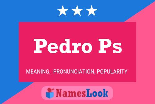 Poster del nome Pedro Ps