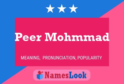 Poster del nome Peer Mohmmad