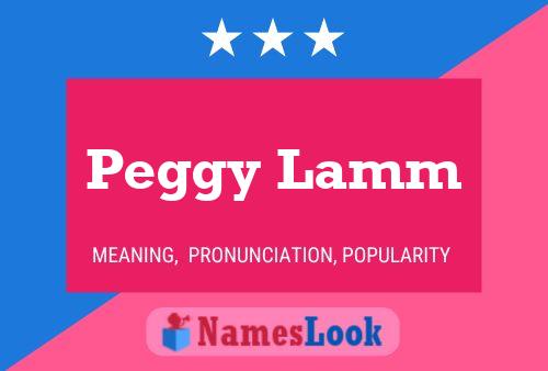 Poster del nome Peggy Lamm