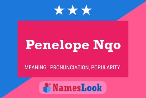 Poster del nome Penelope Nqo