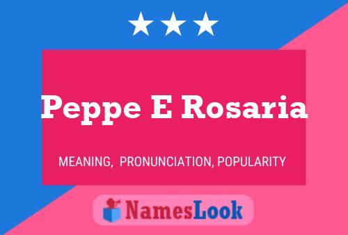 Poster del nome Peppe E Rosaria