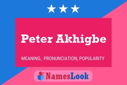 Poster del nome Peter Akhigbe