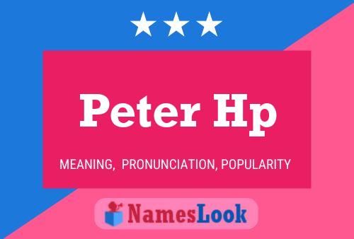 Poster del nome Peter Hp