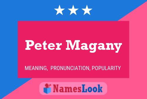 Poster del nome Peter Magany