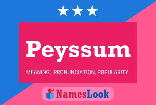 Poster del nome Peyssum