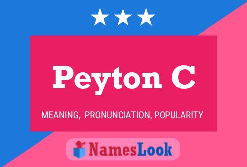 Poster del nome Peyton C