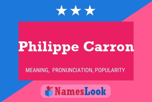 Poster del nome Philippe Carron