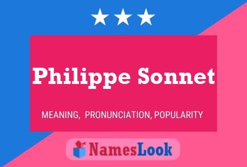 Poster del nome Philippe Sonnet