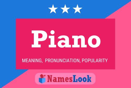 Poster del nome Piano