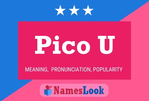 Poster del nome Pico U