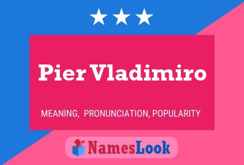 Poster del nome Pier Vladimiro