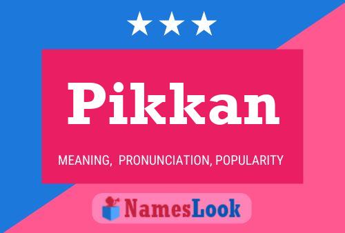 Poster del nome Pikkan