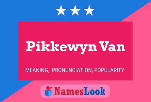 Poster del nome Pikkewyn Van