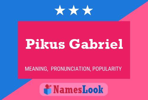 Poster del nome Pikus Gabriel