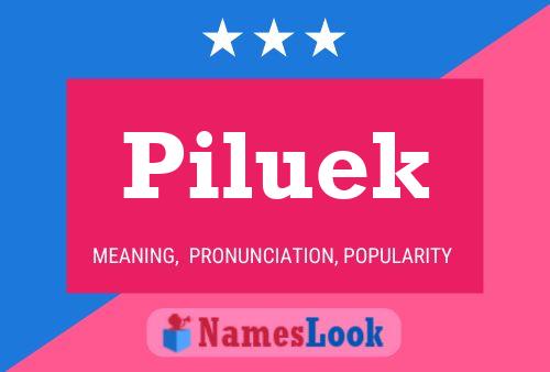 Poster del nome Piluek