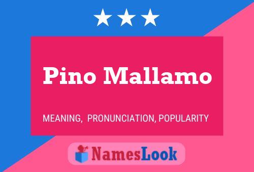 Poster del nome Pino Mallamo