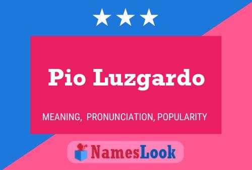 Poster del nome Pio Luzgardo