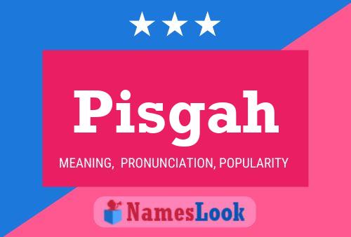 Poster del nome Pisgah