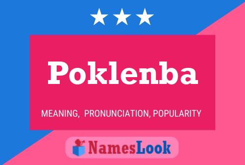 Poster del nome Poklenba