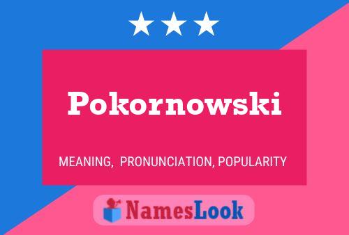 Poster del nome Pokornowski