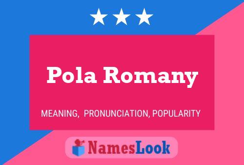 Poster del nome Pola Romany