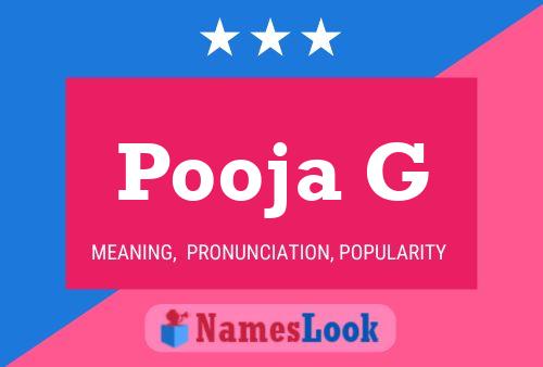 Poster del nome Pooja G