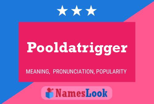 Poster del nome Pooldatrigger