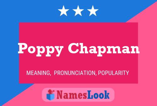 Poster del nome Poppy Chapman