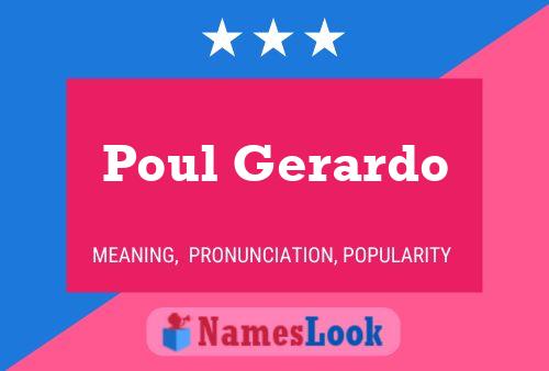 Poster del nome Poul Gerardo