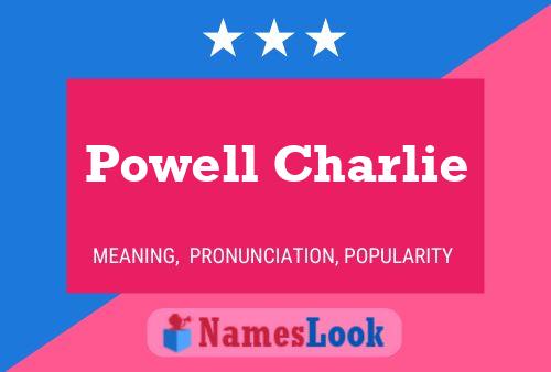 Poster del nome Powell Charlie