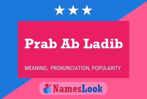 Poster del nome Prab Ab Ladib