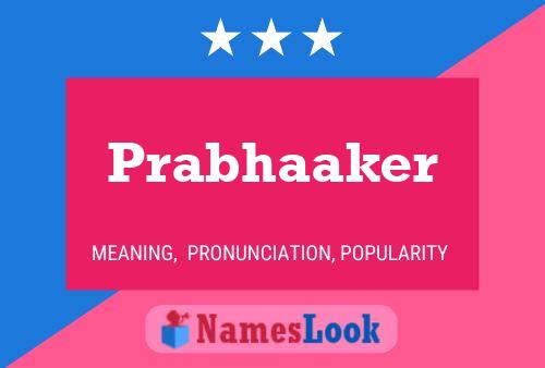 Poster del nome Prabhaaker