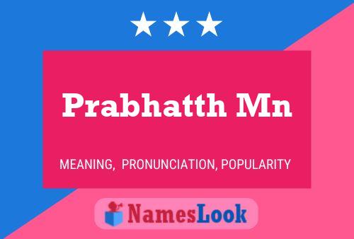 Poster del nome Prabhatth Mn