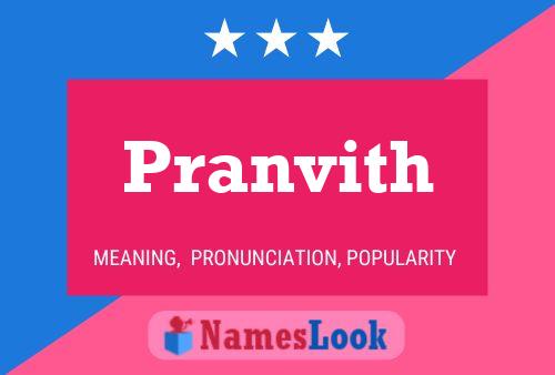 Poster del nome Pranvith