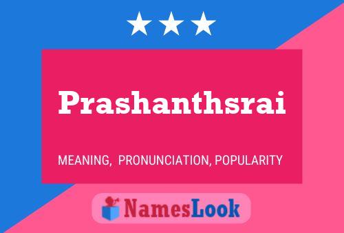 Poster del nome Prashanthsrai