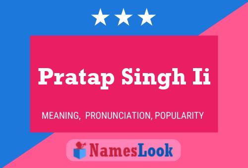 Poster del nome Pratap Singh Ii