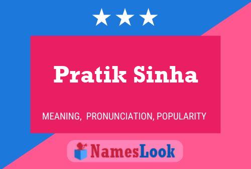 Poster del nome Pratik Sinha