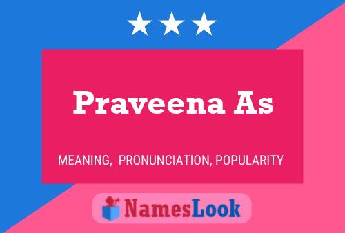 Poster del nome Praveena As