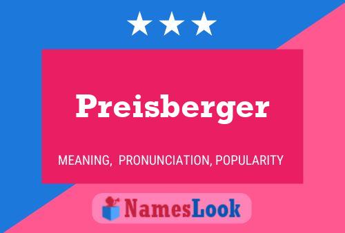 Poster del nome Preisberger