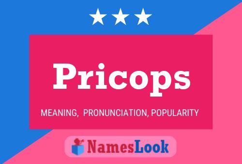 Poster del nome Pricops