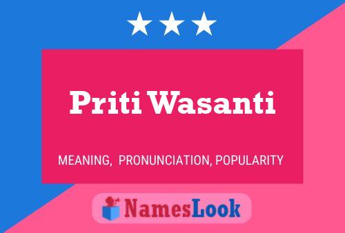 Poster del nome Priti Wasanti