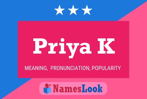 Poster del nome Priya K