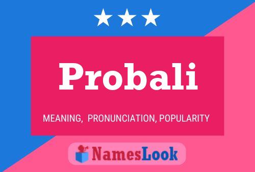 Poster del nome Probali