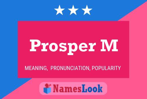 Poster del nome Prosper M