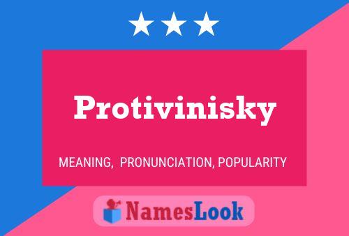 Poster del nome Protivinisky