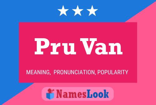 Poster del nome Pru Van