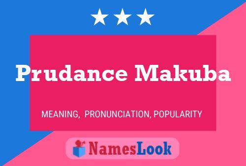 Poster del nome Prudance Makuba