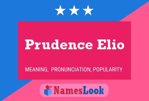 Poster del nome Prudence Elio