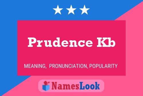 Poster del nome Prudence Kb